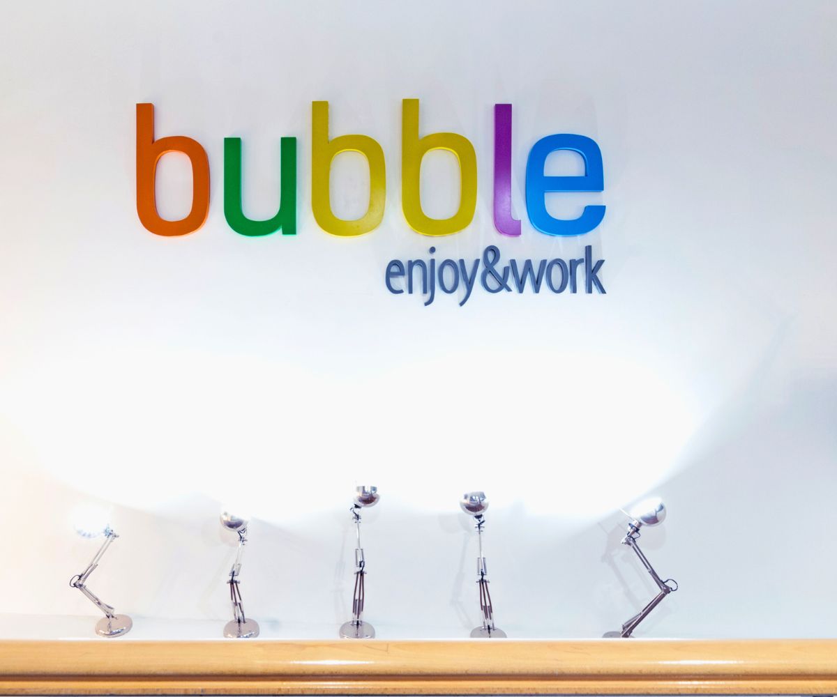 Rotulos Madrid - Gavalmedia - Trabajos realizados - Bubble Enjoy & Work